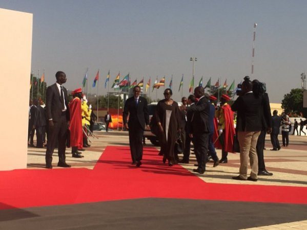 Rwandan President Paul Kagame and the First Lady in Mali on 13th and 14th January, 2017. Photo (c) Rwandanews 