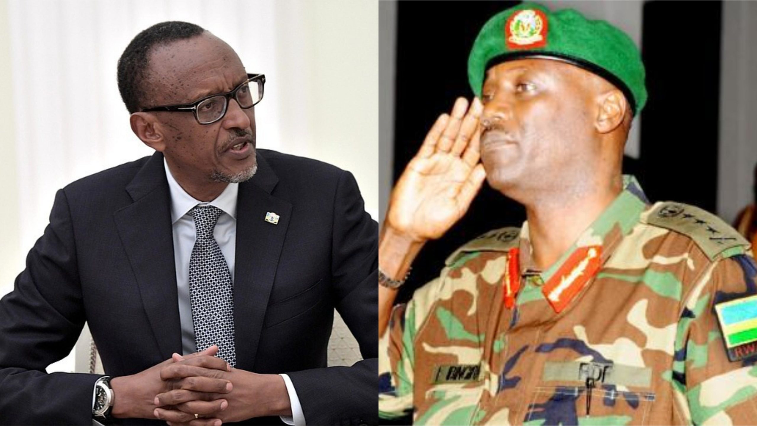 Gen. Paul Kagame na Lt Gen. Fred Ibingira