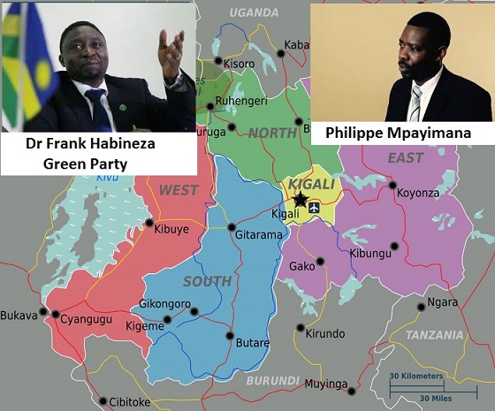 Dr Frank Habineza na Philippe Mpayimana barifuza guahatanira kuyobora u Rwanda